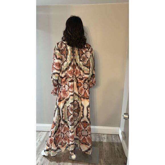 INC Plus Size Smocked Puff Sleeve Maxi Dress Size 3X - Picture 5 of 8